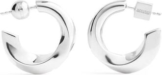 Jacquemus Silver Hoop Earrings
