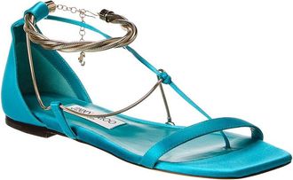 Jimmy Choo London Oriana Satin Flat