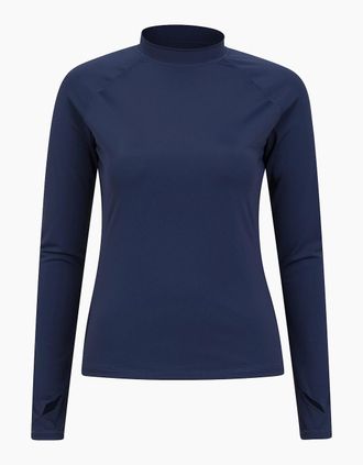 Mountain Warehouse Womens Mountain Warehouse Womens/Ladies Long-Sleeved Rash Guard - Navy - Size: 16