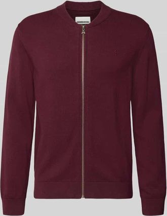 Armedangels Armedangels Regular Fit Strickjacke aus reiner Bio-Baumwolle Modell AGAAMON in Bordeaux, Größe L