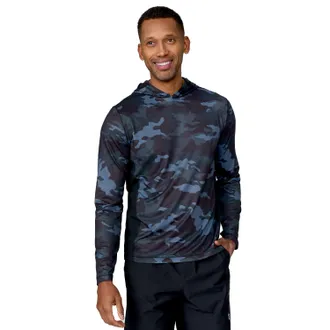 Free Country Mens SunFree UPF Printed Hoodie