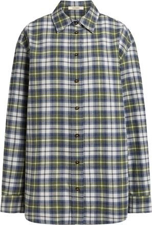 12 Storeez checked cotton shirt - Green
