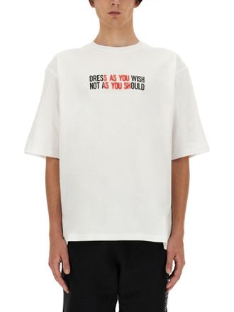 Moschino White Crew Neck T-Shirt