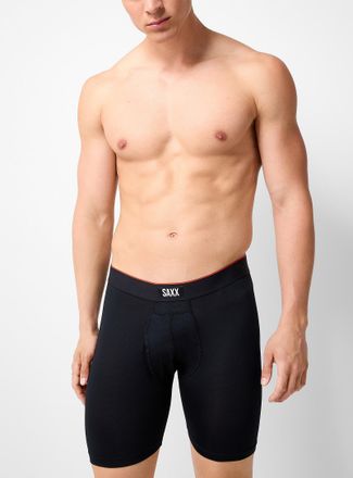 Saxx Mens 6 EDGE camouflage/black boxer briefs MULTI-SPORT MESH 2-pack