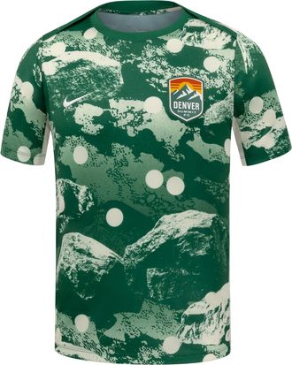 Nike Denver FC Nike Mens NWSL Short-Sleeve Pre-Match Top in Green | M21556DNFC26-LEP