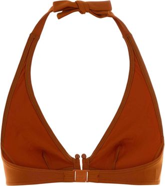 Eres Womens Orange Stretch Nylon Noctambule Bikini Top Rouille Exterior: Elastane Costumi Da Bagno Swimwear