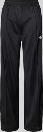 adidas Originals Wide Leg Sweatpants mit Ziernähten Modell FIREBIRD in Black, Größe XS