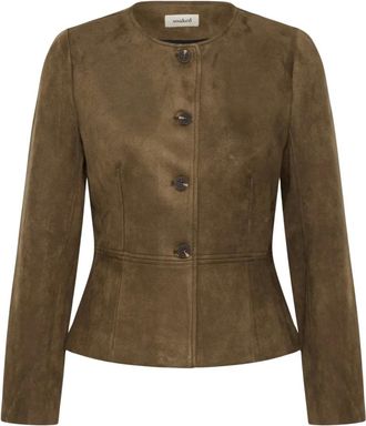 Soaked In Luxury Giacca Balloon Sonjia - - Jackets - Donna - Verde - XS