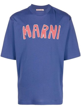 Marni T-shirt con stampa - Blu
