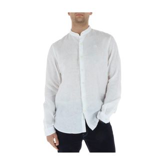 Timberland Mill Brook Linnen Overhemd - Heren - Casual Overhemden - Wit - L - Linnen - Overhemden
