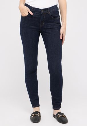 Angels Slim-fit-Jeans ANGELS SKINNY, Damen, Gr. 34, L&auml;nge 30, blau (schwarz indigo), Denim/Jeans, Obermaterial: 91% Baumwolle, 6% Polyester, 3% Elasthan, sli