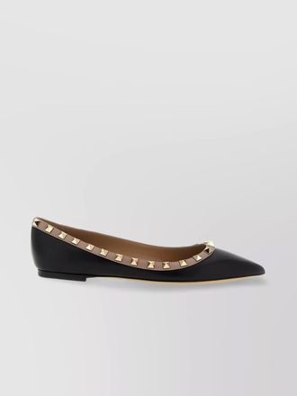 Valentino Garavani pointed toe rockstud ballet flats