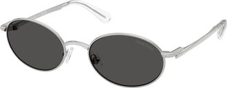 Swarovski Stijlvolle zonnebril Sk 7033 in zwart - Dames - Zonnebrillen - Grijs - 53 MM - Accessoires