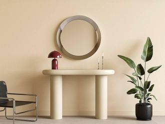 Vente-Unique Round Aluminium Wall Mirror - D. 90 Cm - Chrome - ZIRYA in Silver