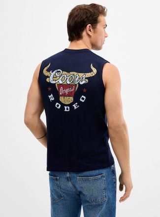 Le 31 Mens Coors Rodeo sleeveless T-shirt