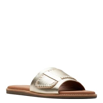 Clarks Womens Maritime Mule Sandals, Color Champagne Lea, Size: 8.5 UK