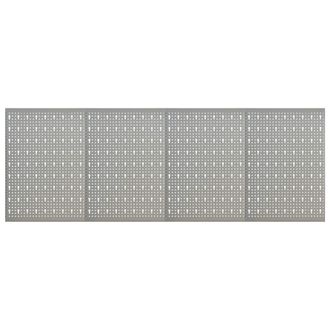 vidaXL Vidaxl - Tableros De Clavijas Para Pared 4 Unidades Acero 40x58 Cm