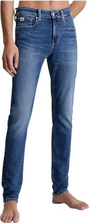 Calvin Klein Slim Brushstroke Fit Jeans - Heren - Skinny Jeans - Blauw - W36 - Katoen - Jeans