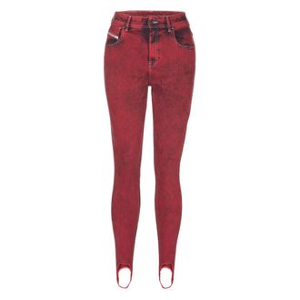 Diesel Skinny Jeans - Dames - Jeans - Rood - Maat: W26 L32 Denim