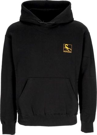 PROPAGANDA Zwarte hoodie met lange mouwen en kangoeroezak - Heren - Hoodies - Zwart - XS - Katoen - Hoodies & sweatvesten