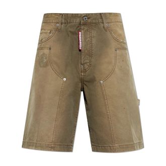 Dsquared2 Denim Shorts, male, Brown, Size: 2XL Denim Shorts