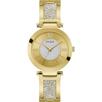 Guess Aurora Dames Horloge Goudkleurig W1288L2