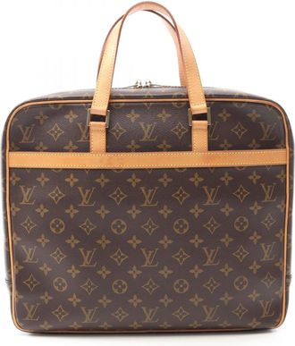 Louis Vuitton Brown Monogram Coated Canvas Briefcase (Pre-Owned)