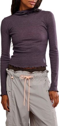 Free People FP Movement Breathe Easy Cotton Blend Hoodie in Chocolate at Nordstrom, Size X-Small