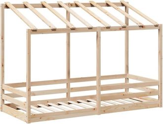 vidaXL Cama infantil con techo madera maciza pino 90x190 cm Vidaxl