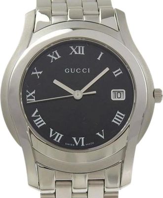 Gucci Pre-owned Watches, male, Black, Size: ONE SIZE Pre-owned 5500M Wristwatch
