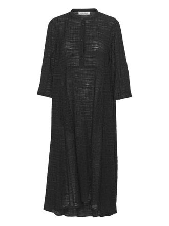 Henrik Vibskov Maxi-jurk met textuur en knopen - Zwart