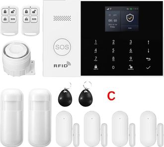 OEM Sistema De Alarma Inal&aacute;mbrico, Compatible Con Hogares Inteligentes, Alertas Multifuncionales, 4g-c, Enchufe Europeo
