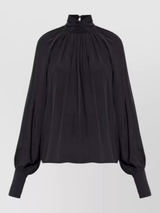 Anine Bing anne high neck long sleeve top