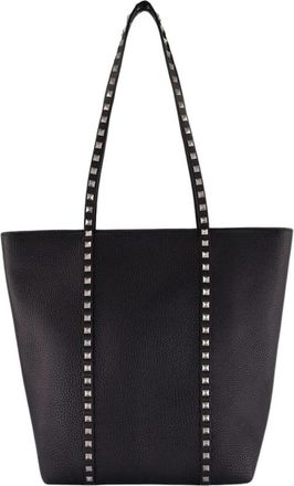 Valentino Garavani Rockstud Leren Tote Bag - Heren - Shoppers - Zwart - ONE Size - Leer - Tassen