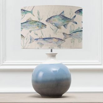 Voyage Maison Neso Lamp With Ives Water Eva Lampshade in Blue