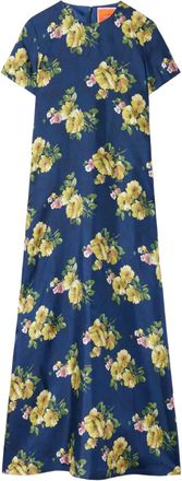 La DoubleJ Abito lungo a fiori - Blu