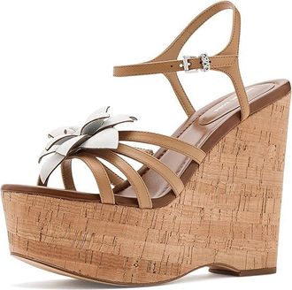 Michael Kors Jacie Wedge Womens Wedge Shoes Peanut : 6.5 M, Leather