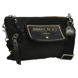 Jimmy Choo London Pre-owned Nylon shoulder-bags - Dames - Pre-owned - Zwart - Maat: ONE Size Nylon