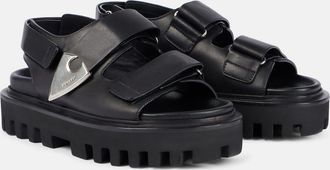 Alexander McQueen Leather slingback sandals