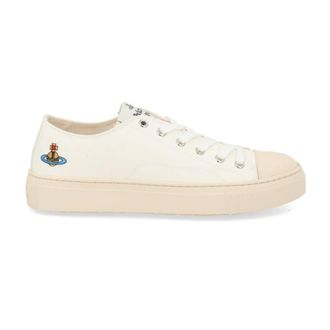 Vivienne Westwood Lage Plimsoll Sneakers - Dames - Schoenen - Wit - Maat: 41 EU Katoen