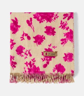 Lyria Sharpei floral cotton and linen blanket