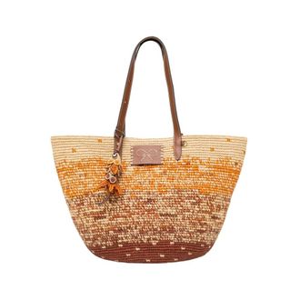 Anya Hindmarch Raffia D&eacute;grad&eacute; Large Round Basket - female - Anya Hindmarch - Shopping Bags - Multicolor - ONE SIZE - Bags