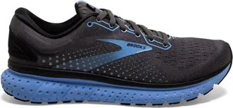 Brooks Womens Glycerin 18 Running Shoes In Black/blue