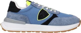 Philippe Model Sneakers Antibes Uomo Tessuto Blu/Giallo Fluo