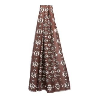 Max Mara Accessoires, Dames, Bruin, ONE Size, Wol, Tambuto Scarf