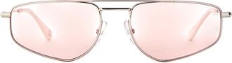 Etnia Barcelona Mojave Sun SLWH Mens Sunglasses Silver Size 55
