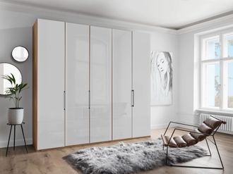 Wiemann Drehtürenschrank »Monaco, Kleiderschrank, Schrank, Wäscheschrank, mit edler Glasfront« 2 Breiten, 2 Höhen 216/236 cm auswählbar, MADE IN GERMANY, hoch