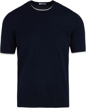 Paolo Pecora T-shirts - Heren - T-shirts - Blauw - M - Tops