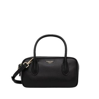 Twinset Handbags, female, Black, Size: ONE SIZE Medium Top Case