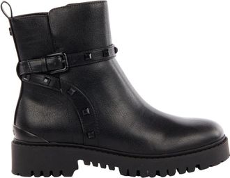 Guess Charlotte Ankle Boot - Dames - Enkellaarsjes - Zwart - 40 EU - Leer - Schoenen